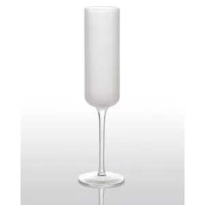 Abigails White Night Frosted Champagne Glass