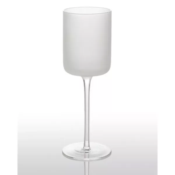 Abigails White Night Frosted Water Glass