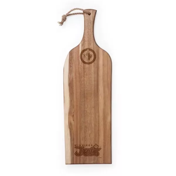 Picnic Time Winnipeg Jets 24 in. Acacia Wood Serving Plank
