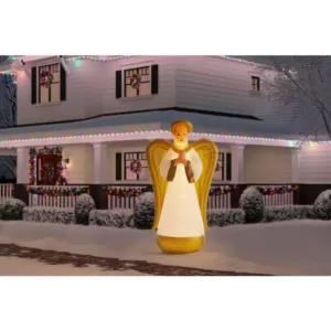 Airblown 8 ft. Inflatable Fuzzy Luxe Angel