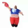 ALEKO 1-Size Fits All Unisex Pot Belly #1 Sports Fan Adult Halloween Costume