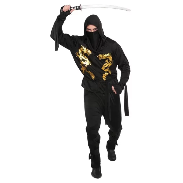 Amscan Black Dragon Ninja Adult Halloween Costume Standard