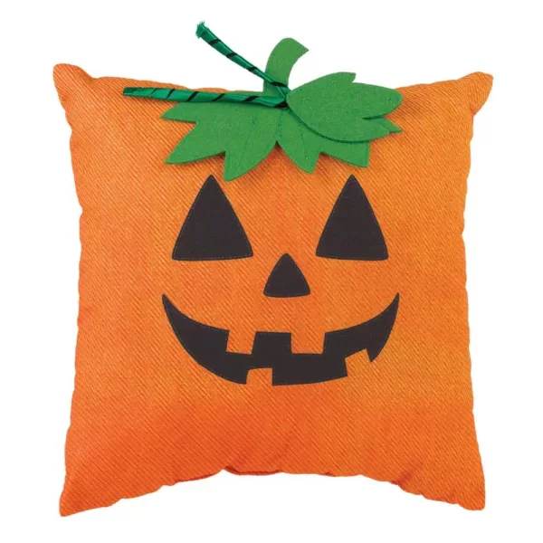 Amscan 12 in. Orange Halloween Pumpkin Pillow (3-Pack)
