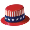 Amscan 2.5 in. x 4.5 in. Mini Patriotic Top Hats (24-Count)