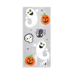Amscan 11.5 in. x 5 in. x 3.25 in. Halloween Cello Bag (20-Count, 5-Pack)