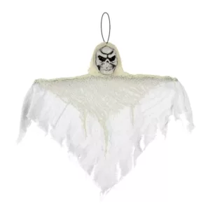 Amscan 12 in. Small White Halloween Hanging Reaper (10-Pack)