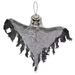 Amscan 12 in. Small Black Halloween Hanging Reaper (10-Pack)
