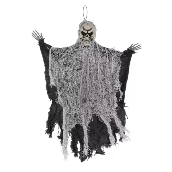 Amscan 24 in. Black Halloween Hanging Reaper (6-Pack)