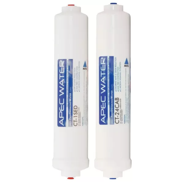 APEC Water Systems Ultimate 10 in. Quick Connect Under Counter Reverse Osmosis Replacement Pre-Filter Set for RO-QUICK90 Stage 1-2