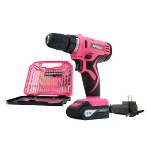 Apollo Tools 10.8-Volt Lithium-Ion 3/8 in. Cordless Drill with Accessory Set (30-Piece)