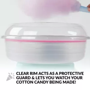 Nostalgia Retro Aqua Electric Cotton Candy Maker with 2-Reusable Cotton Candy Cones