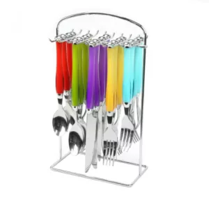 Gibson Home Santoro 20-Piece Assorted Color Stainless Steel Flatware Set (Service for 4)