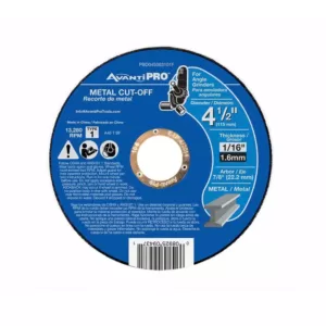 Avanti Pro 4-1/2 in. x 1/16 in. x 7/8 in. Thin Kerf Metal Cut-Off Disc