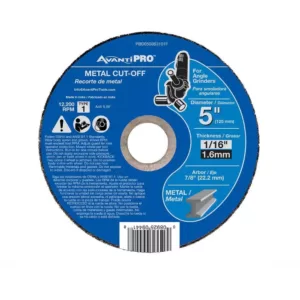 Avanti Pro 5 in. x 1/16 in. x 7/8 in. Thin Kerf Metal Cut-Off Disc