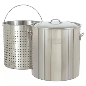Bayou Classic 142 qt. Stainless Steel Stock Pot with Lid