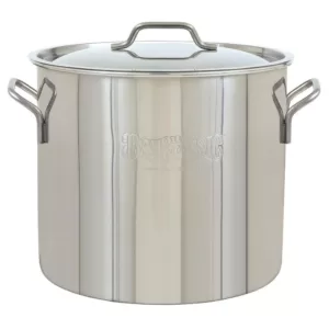 Bayou Classic Brew Kettle 40 qt. Stainless Steel Stock Pot with Lid