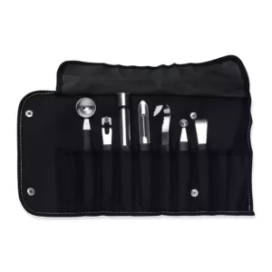 BergHOFF Essentials Stainless Steel Garnishing Tool 8-Piece Set with Case