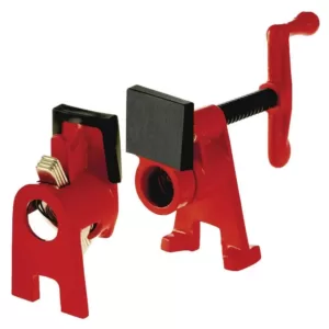 BESSEY H-Style Pipe Clamp Fixture Set for 1/2 in. Black Pipe