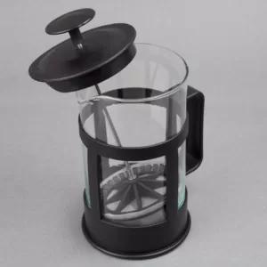 Creative Home 1000 ml (34 oz.) 4 Cups Glass French Press Coffee Plunger Tea Maker for loose tea leaves or coffee, Black