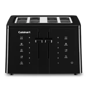 Cuisinart Touchscreen 4-Slice Black Wide Slot Toaster