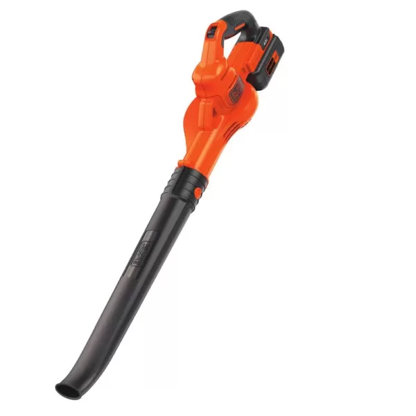 BLACK+DECKER 125 MPH 90 CFM 40V Max Lithium-Ion Sweeper with (1) 1.5Ah Battery & Charger Included