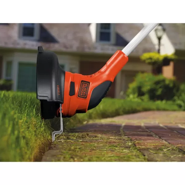 BLACK+DECKER 12 in. 20V MAX Lithium-Ion Cordless String Grass Trimmer/Lawn Edger with (2) 1.5Ah Batteries and Charger Included