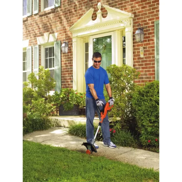 BLACK+DECKER 12 in. 20V MAX Lithium-Ion Cordless 2-in-1 String Grass Trimmer/Lawn Edger with Bonus 3-Pack of Spools Included