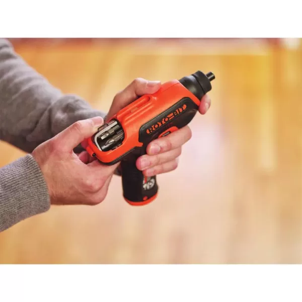 BLACK+DECKER 4-Volt MAX Lithium-Ion Cordless Rechargeable Screwdriver with Charger