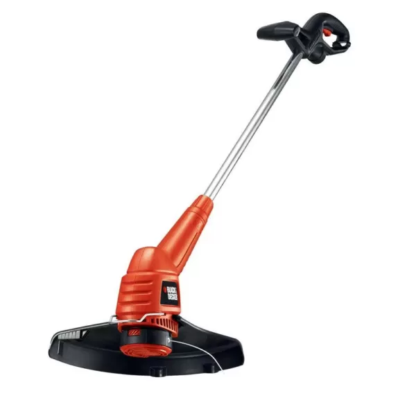 BLACK+DECKER 13 in. 4.4 Amp Corded Electric Straight Shaft Single Line 2-in-1 String Grass Trimmer/Lawn Edger