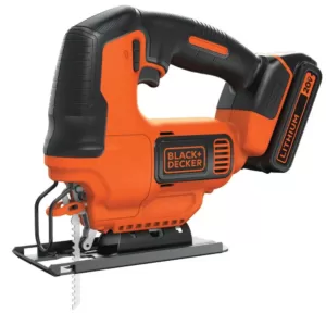 BLACK+DECKER 20-Volt MAX Lithium-Ion Cordless Jigsaw with 1.5 Ahr Battery and Charger