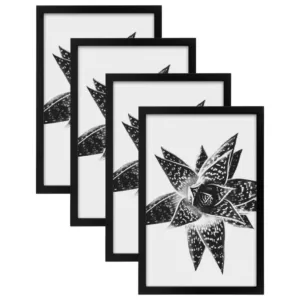 DesignOvation Gallery 11 in. x 17 Black Picture Frame (Set of 4)