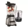 Hamilton Beach 40 oz. 12-Speed Black and Stainless Steel Blender with Food Chopper Jar