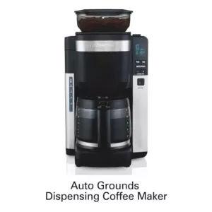 Hamilton Beach 12-Cup Black Auto Grounds Dispensing Coffee Maker