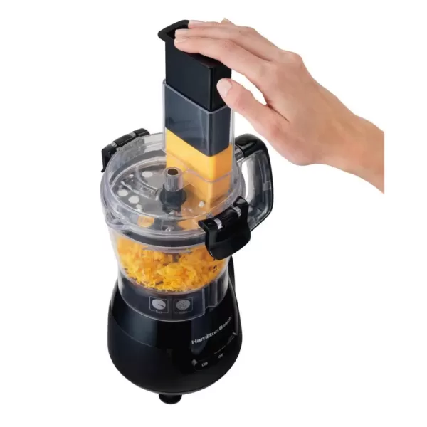 Hamilton Beach 4-Cup 5-Speed Black Stack & Snap Compact Food Processor