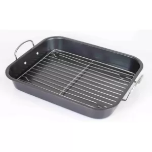 Home Basics 5.75 Qt. Steel Roasting Pan