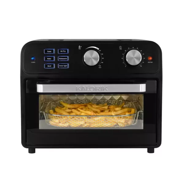 KALORIK 22 Qt. Black Digital Air Fryer Toaster Oven