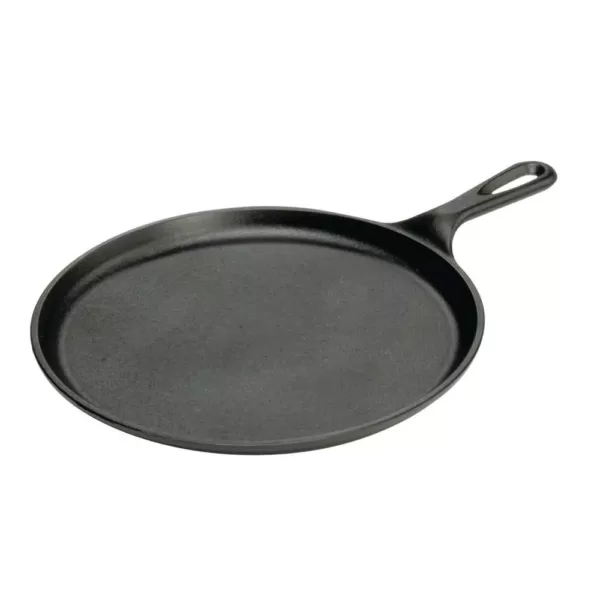 Lodge 10.5 in. Cast Iron Griddle in Black