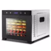 NutriChef 6-Tray Black 600 Watt Premium Food Dehydrator Machine with Digital Timer and Temperature Control