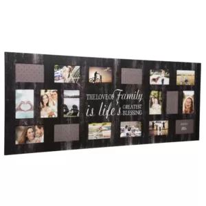 Pinnacle Family 4 in. x 6 in. Black Collage Picture Frame