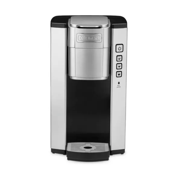 Cuisinart Compact Black and Silver Single Serve Coffee Maker