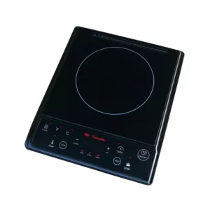 SPT 1300-Watts 7.5 in. single Burner Induction Cooktop (Silver) with 3.5L Induction Ready Stainless Steel Pot w/ Glass Lid