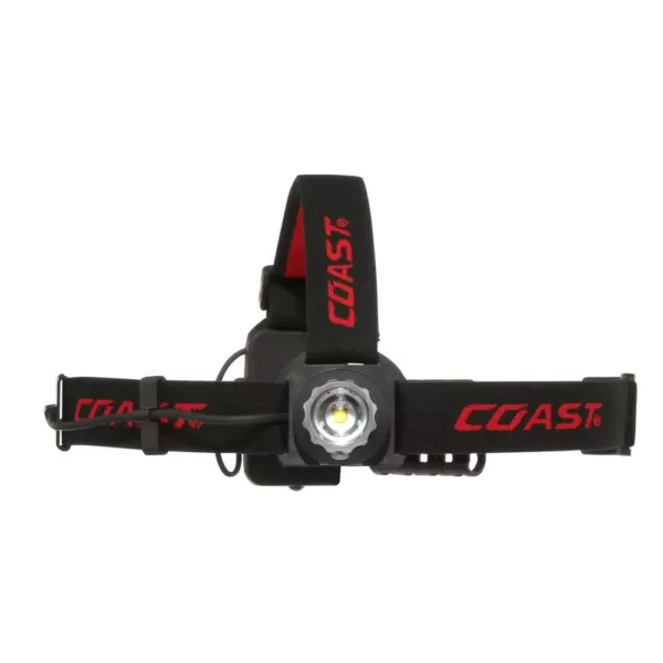 Coast HL40 300 Lumen LED Headlamp with Hardhat Compatibility