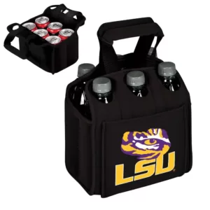 Picnic Time Louisiana State University Tigers 6-Bottles Black Beverage Carrier