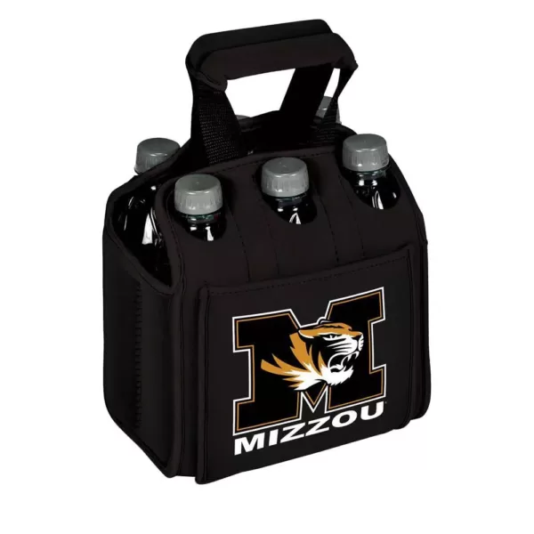 Picnic Time University of Missouri Tigers 6-Bottles Black Beverage Carrier