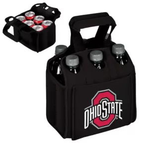 Picnic Time Ohia State University Buckeyes 6-Bottles Black Beverage Carrier