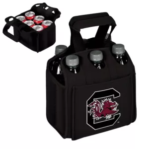 Picnic Time University of South Carolina Gamecocks 6-Bottles Black Beverage Carrier