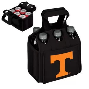 Picnic Time University of Tennessee Volunteers 6-Bottles Black Beverage Carrier