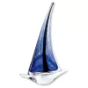 Badash Crystal Murano Style Art Glass 14 in. Abstract Sailboat