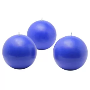 Zest Candle 3 in. Blue Ball Candles (6-Box)