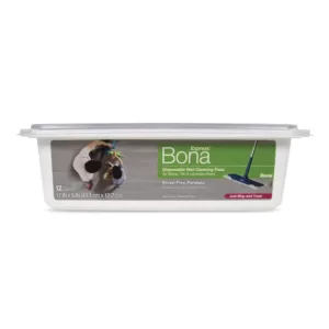 Bona Hard-Surface Floor Disposable Wet Cleaning Pads (12-Pack)